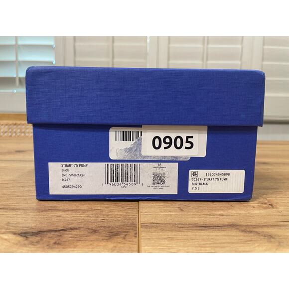 Stuart Weitzman Power 75 Pumps Black Leather Upper Size 7.5 NIB Dressy Elegant - Picture 11 of 12